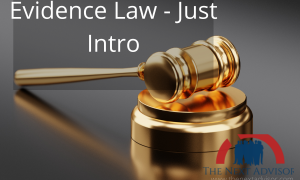 Evidence law Just Intro