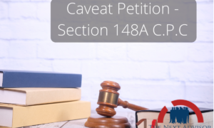 Caveat Petition - Section 148A C.P.C