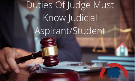 Duties Of Judge Must Know Judicial Aspirant/Student