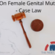 Ban On Female Genital Mutilation - Case Law