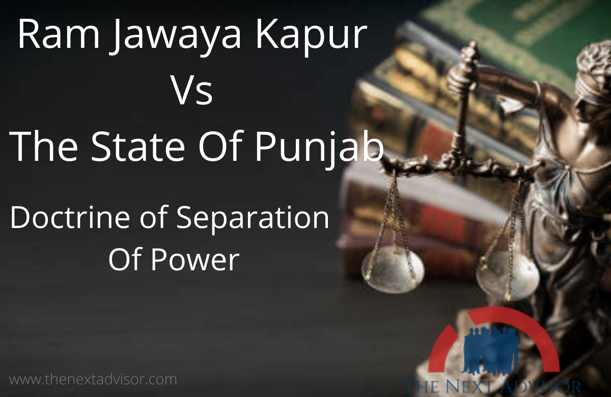 Ram Jawaya Kapur Vs The State Of Punjab