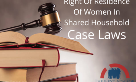 Right Of Residence Of Women In Shared Household