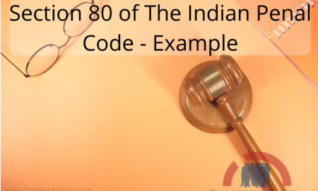 Section 80 of The Indian Penal Code - Example