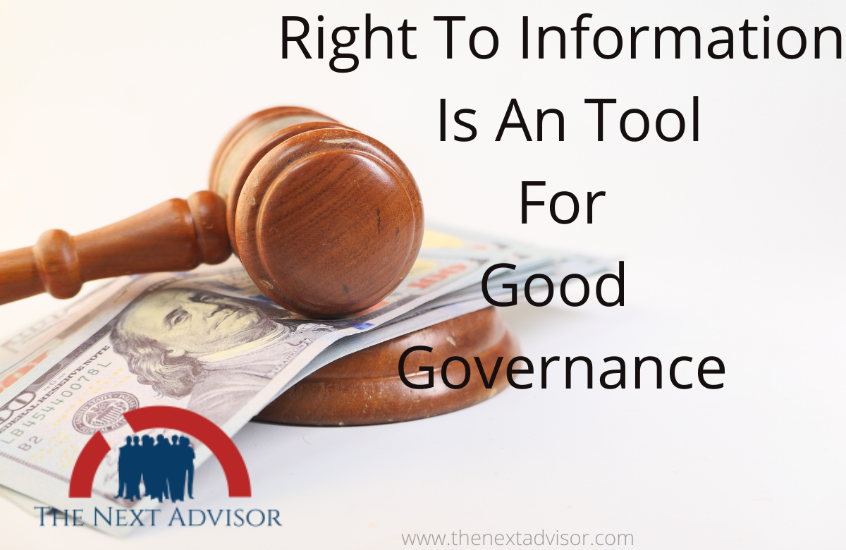 Right To Information Is An Tool For Good Governance