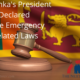 Sri Lanka's President Declared State Emergency Related Laws