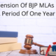 Suspension Of BJP MLAs For A Period Of One Year