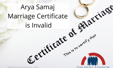 Arya Samaj Marriage Certificate is Invalid