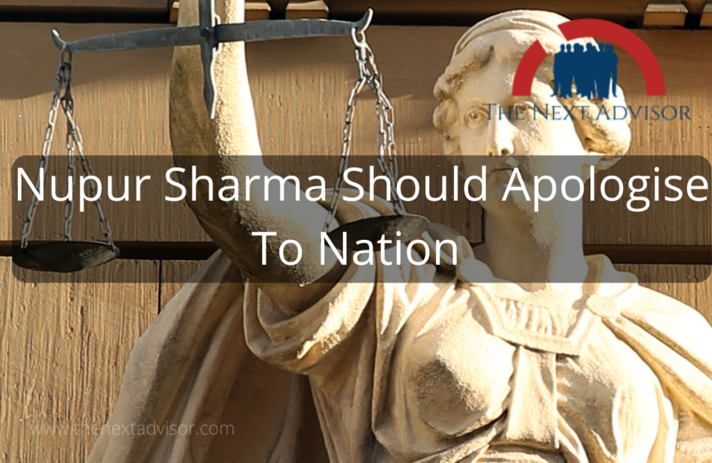 Nupur Sharma Should Apologise To Nation