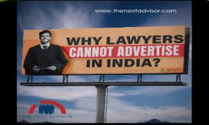 why lawyers cannot advertise in india