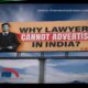 why lawyers cannot advertise in india