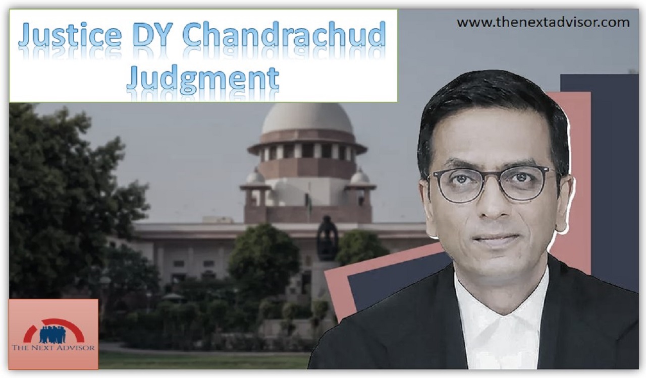 Justice DY Chandrachud Judgment