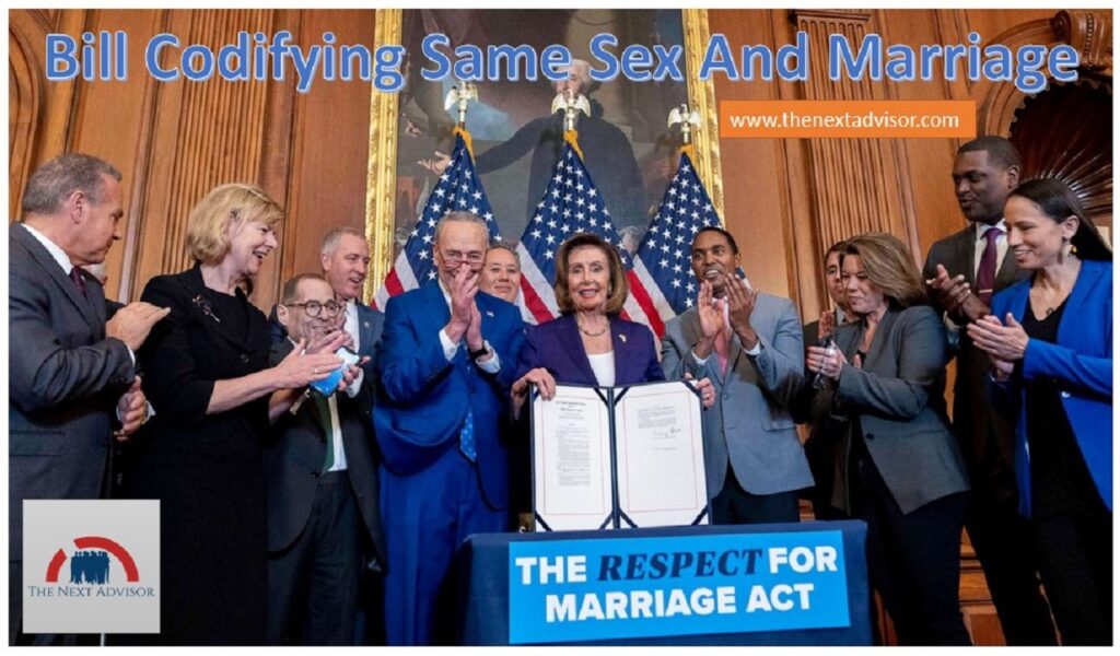 Bill Codifying Same Sex And Marriage
