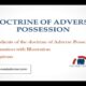 Doctrine Of Adverse Possession