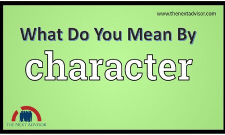 What do you mean by character