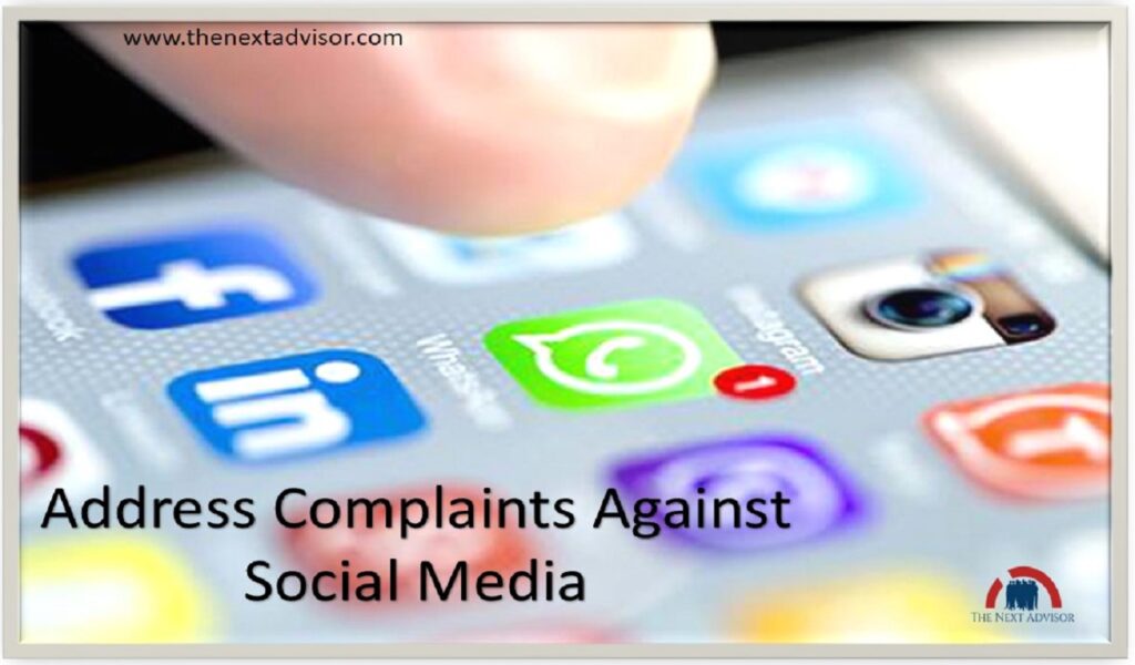 Address Complaints Against Social Media